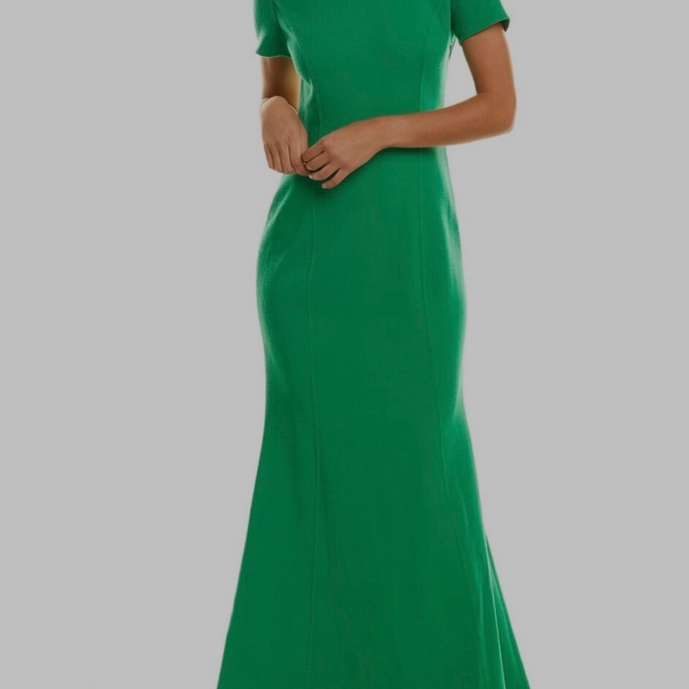 Oscar de la Renta Green Sheath Dress for Wedding Guests - Picture 2 of 12